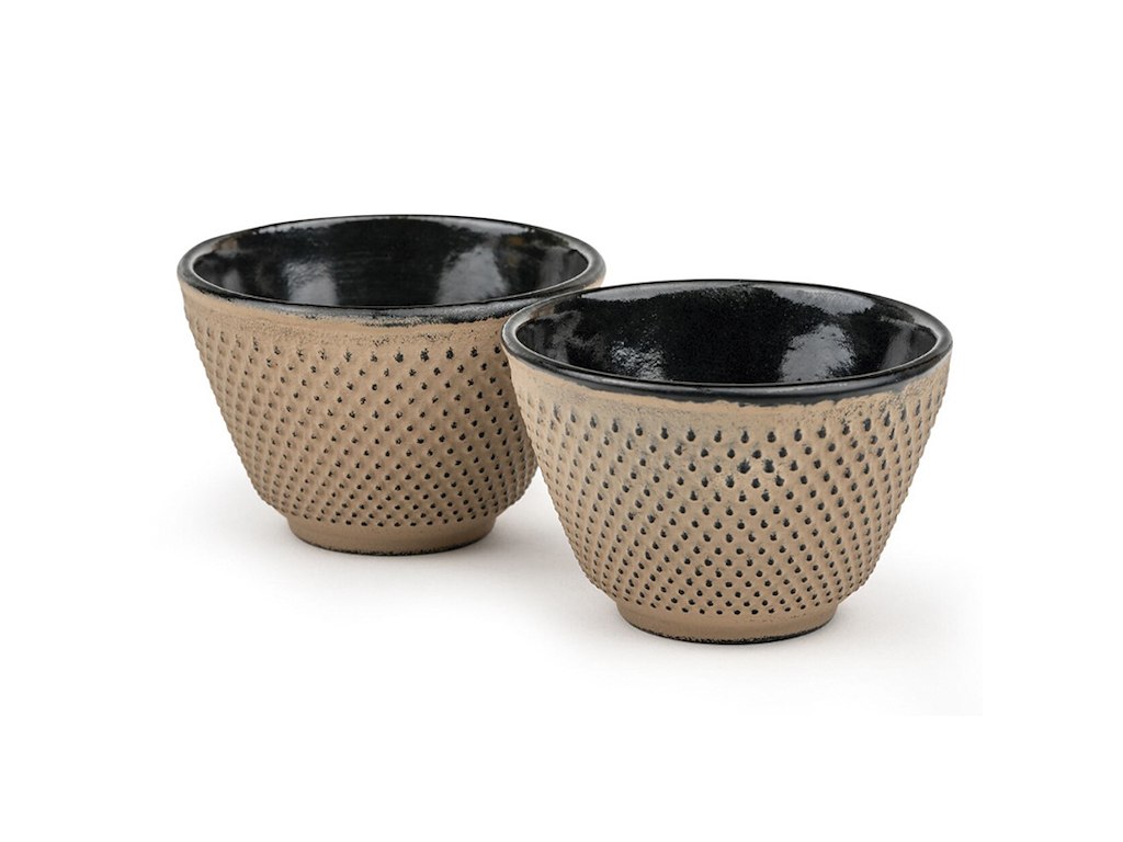 Mug without handle 2 pcs Cast iron Camel XILIN