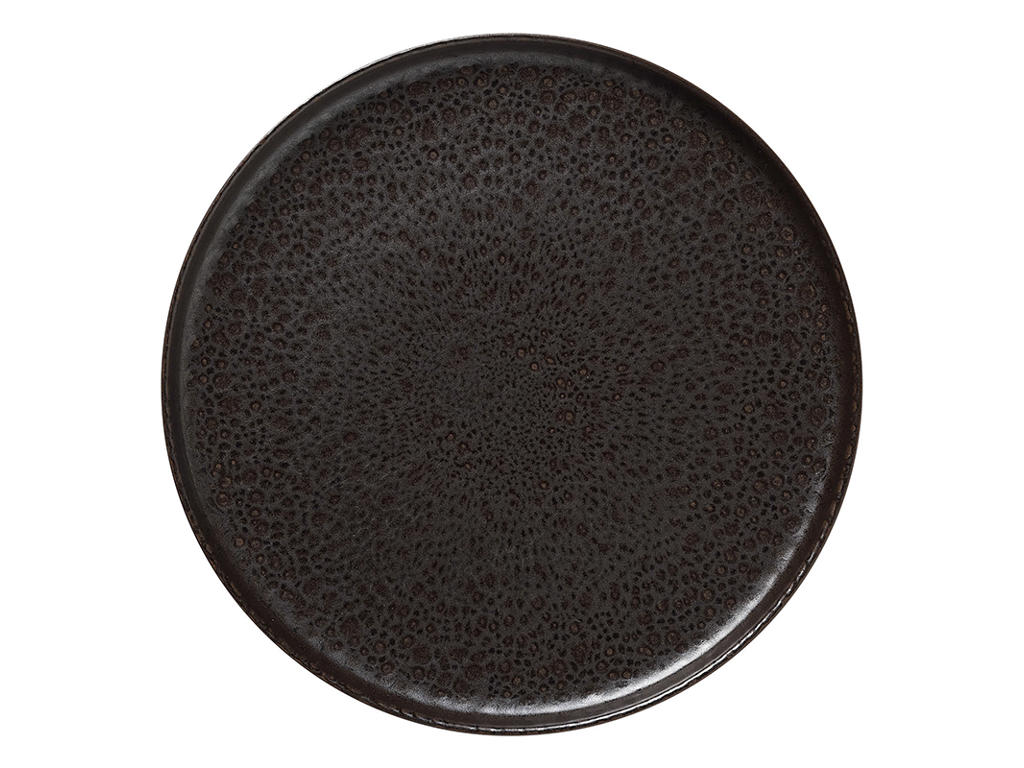 Brown Stoneware Plate 330x330x30mm