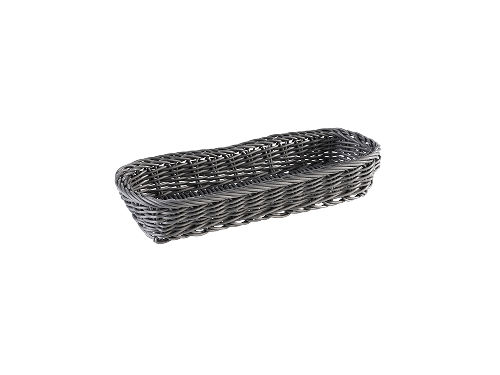 Cutlery basket 27x10 cm 1 compartment gray