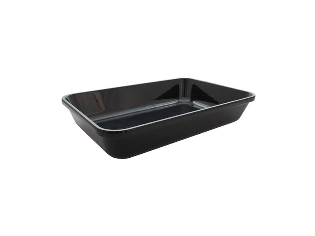 Butcher tray Black melamine 42x28x7.6 cm