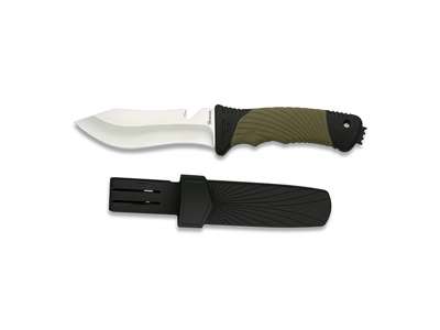 Dagger 11.2 cm blade rubber handle ABS sheath
