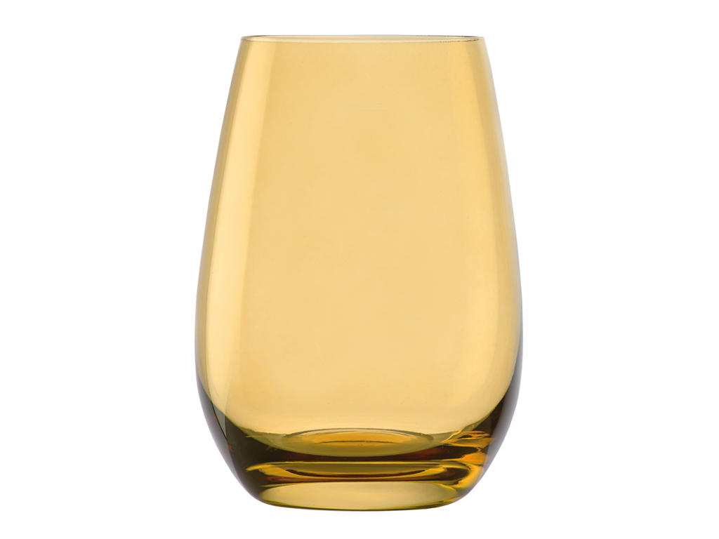 Water Glass with Glass Amber Size 46.5cl - 120x64mm