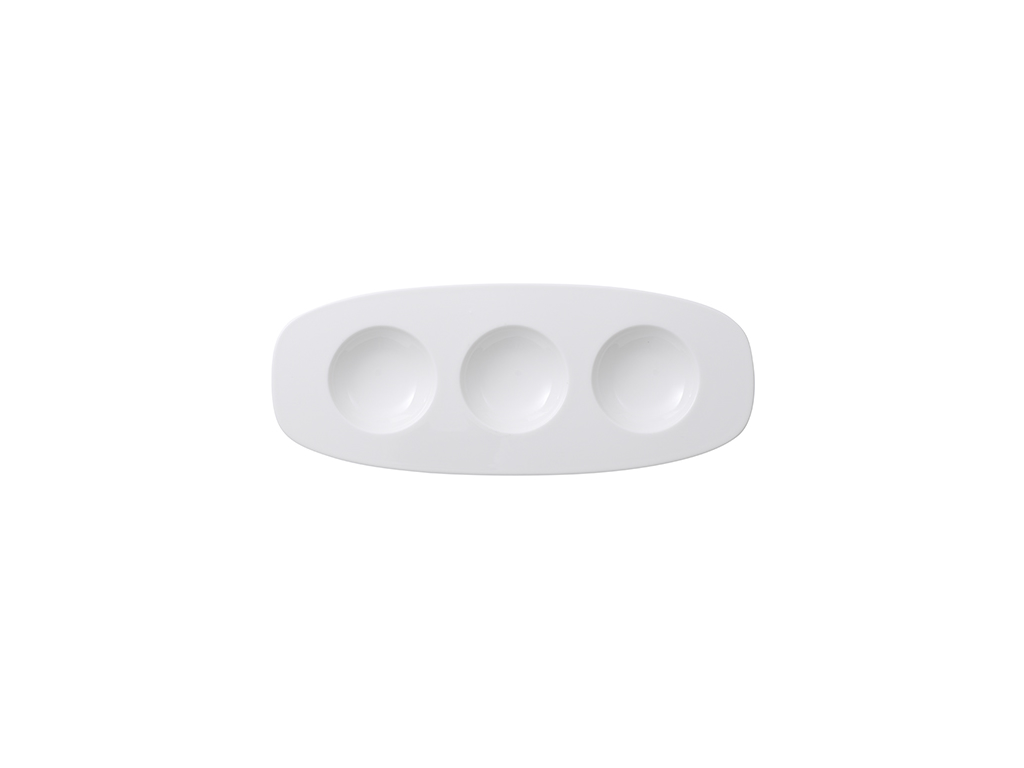 Affinity Tray Oval 3 compartments 280 x 175 mm