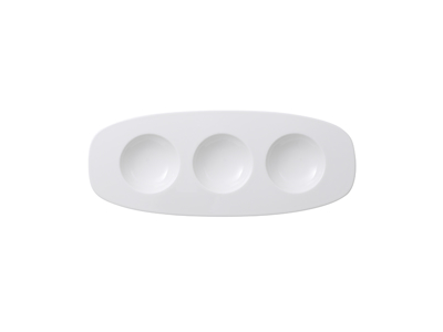 Affinity Tray Oval 3 compartments 280 x 175 mm