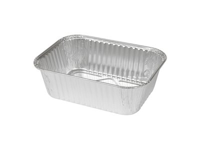 Aluminum tray w/lid 500 ml 10.8x14.8 cm 110-P