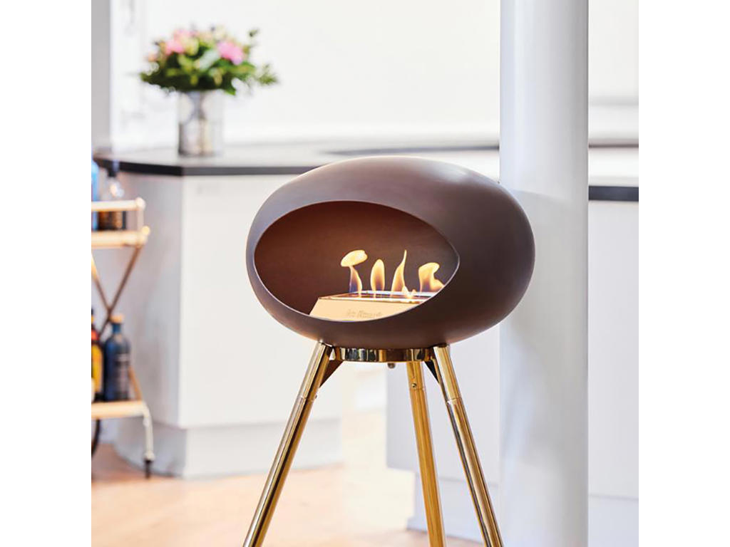 Biofireplace The fire Ground High Rose Gold