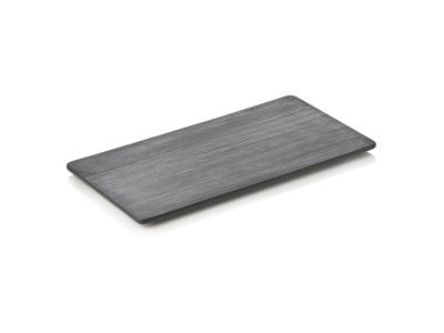 Serving Platter with Porcelain Black GN1/3 10x176x325mm