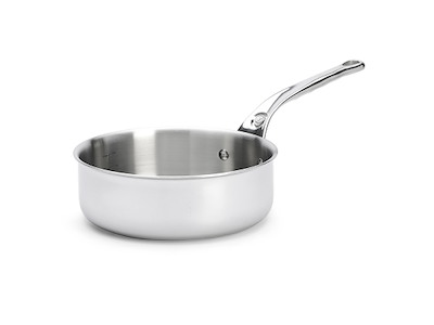 De Buyer Affinity flat sauté pan in stainless steel