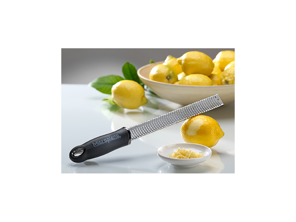 Grater fine Black Rubber handle Microplan