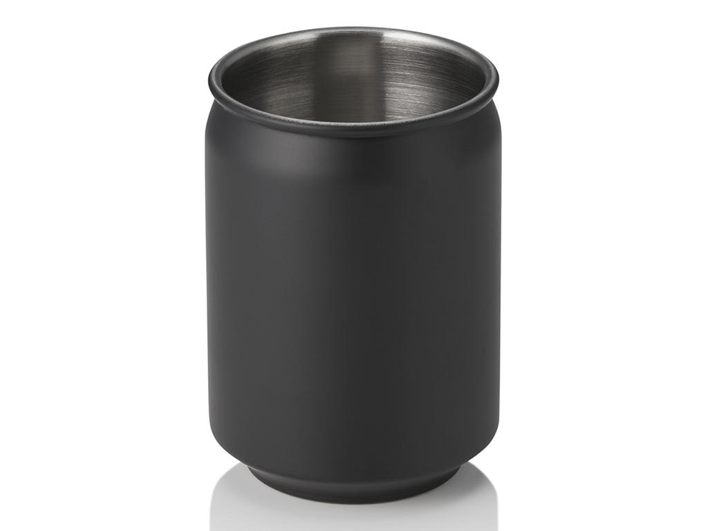 Mug w/o handle Straight 0.35 l Black Nocturn Ø 7