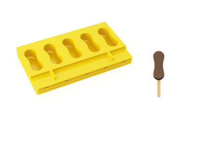 Ice mold Silicone 5 pcs with 50 pcs sticks