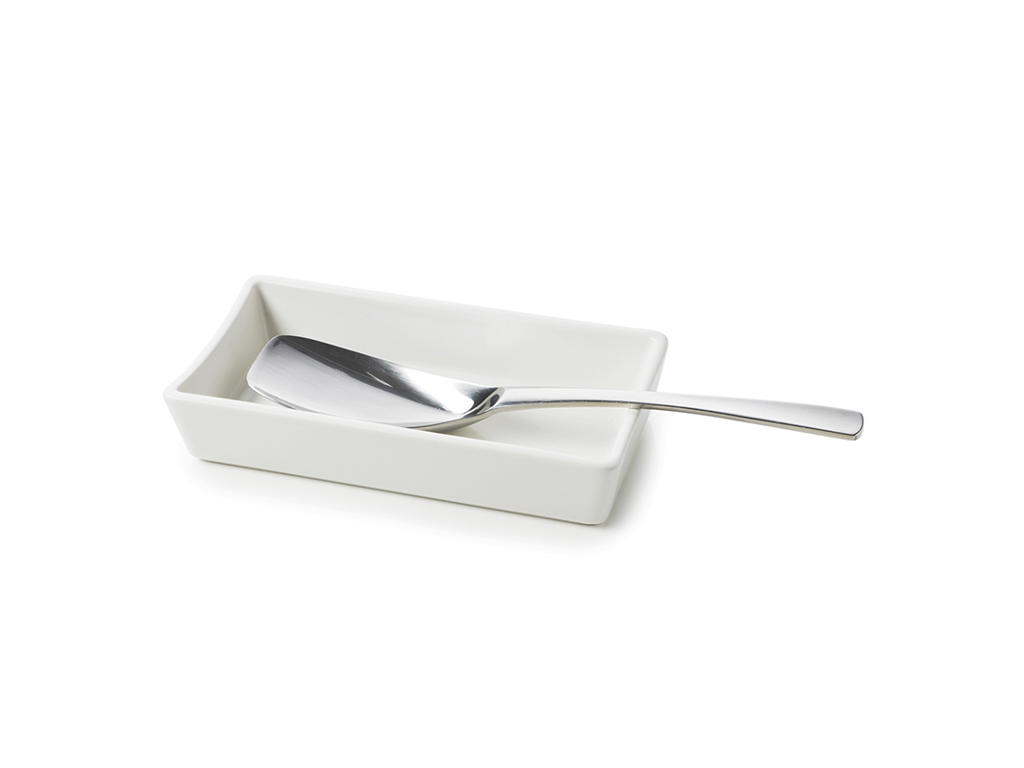 Holder for spoon 20x10 cm Satin White Revolution 2