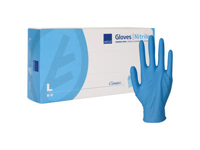 Disposable Glove Nitrile Blue L 100 pcs