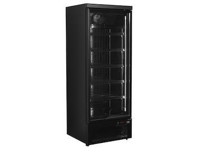 Displayfryseskab 390ltr Sort Justerbar