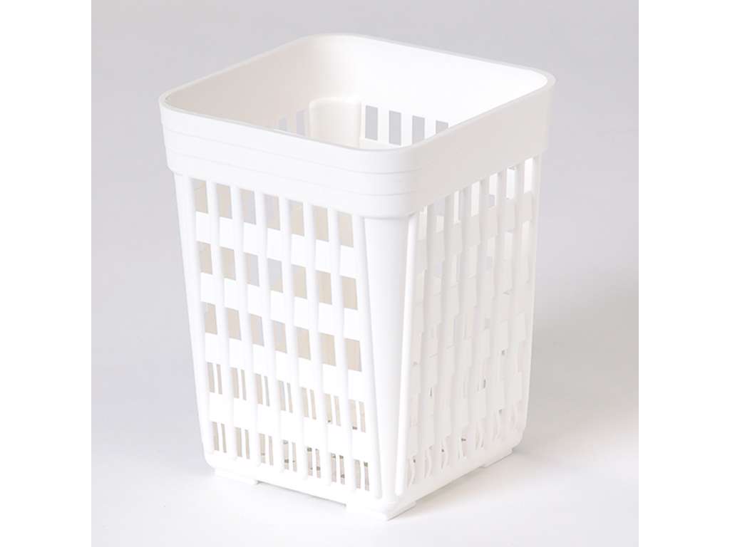 Cutlery holder 10x10 cm white