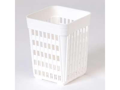 Cutlery holder 10x10 cm white