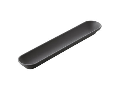Tray 27x5 cm Unglazed Black Solid