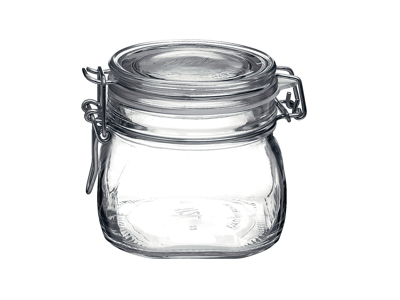 Canning jar 0.5 liter h9.8 cm