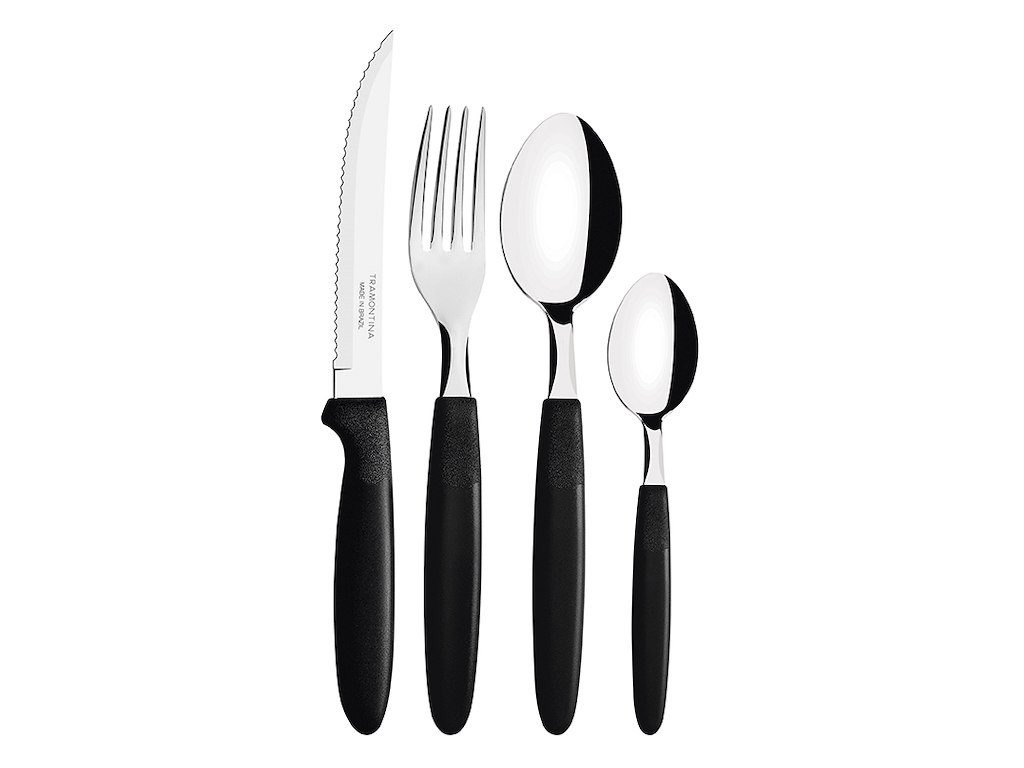 Cutlery set 24 pcs Ipanema Black