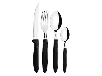 Cutlery set 24 pcs Ipanema Black