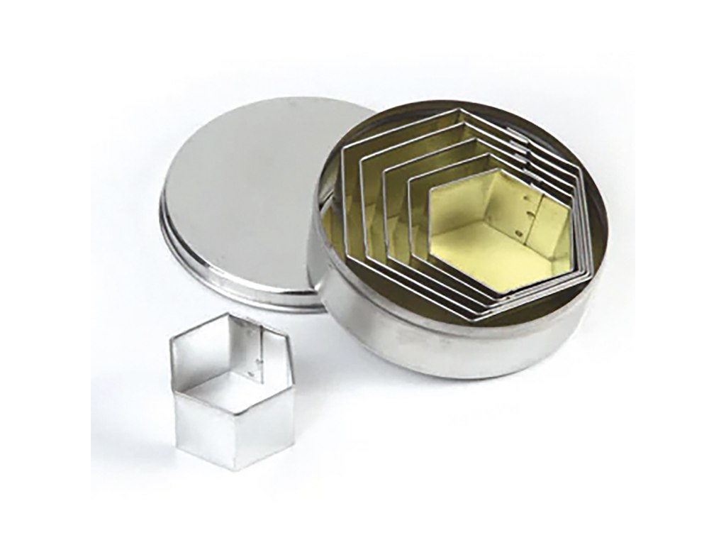 Cutter set Hexagon 6 pcs 45-90mm