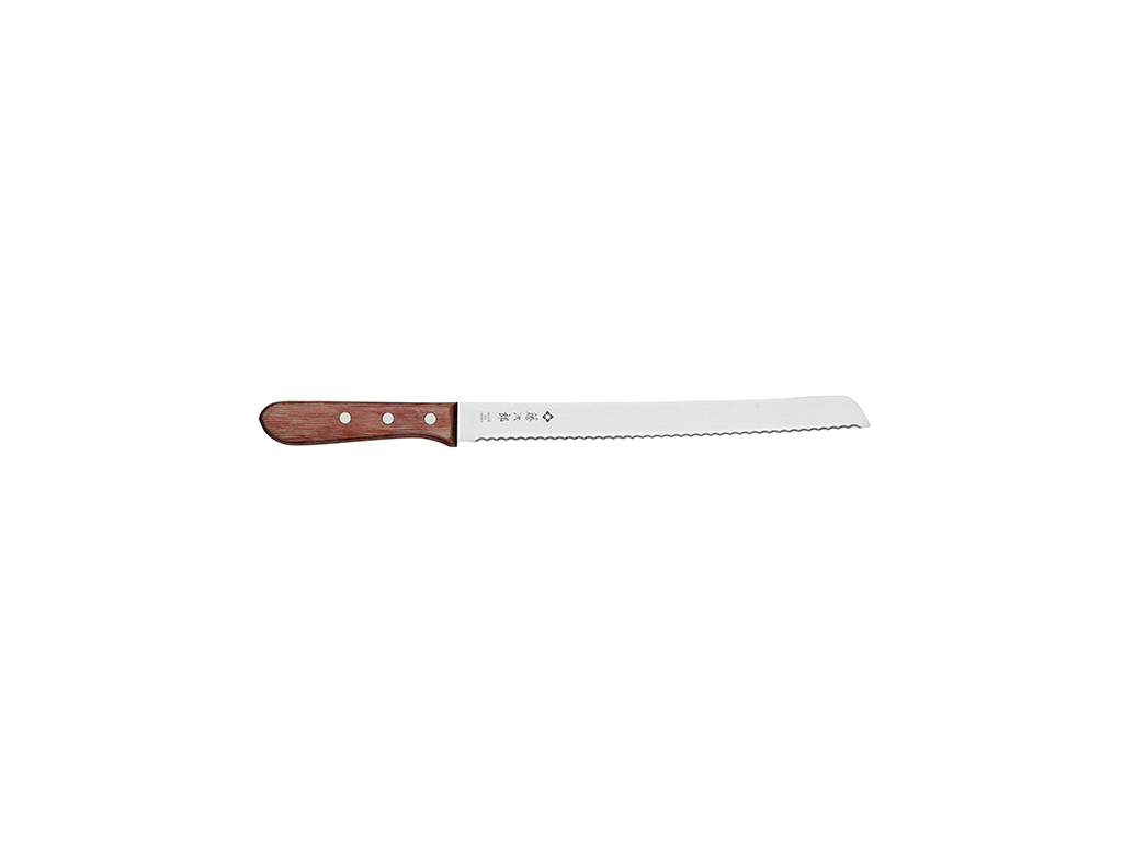 Tojiro Bread Knife, 23.5 cm, wooden handle