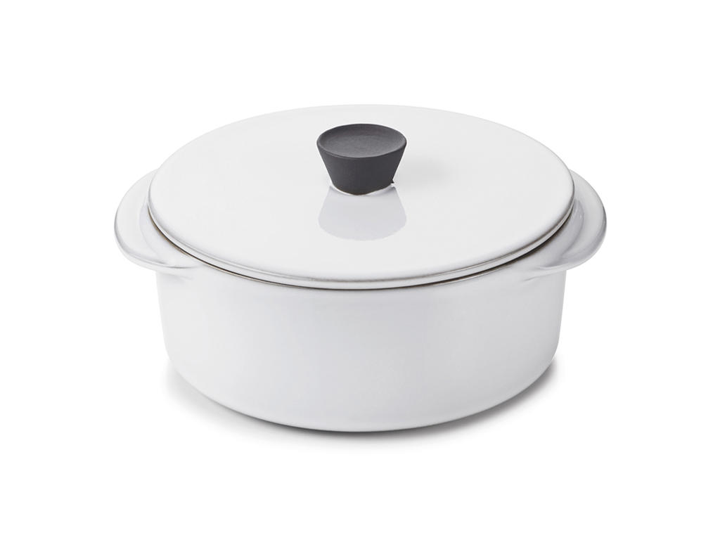 Cocotte with lid 25 cl Character White
