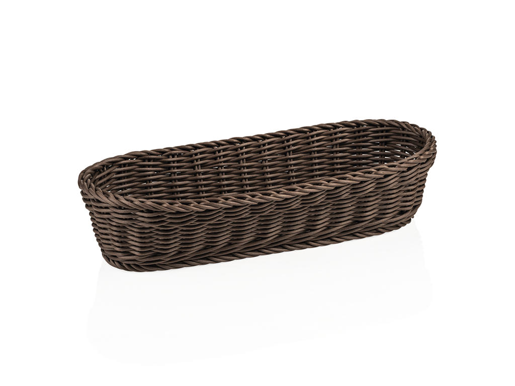 Bread Basket Brown 40x16x8 cm Weaver Pro