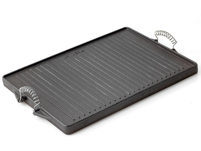 Grill plate Rect. flat 35x50 cm cast iron