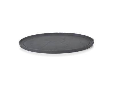 Plate oval 35x23 cm Unglazed Black Basalt