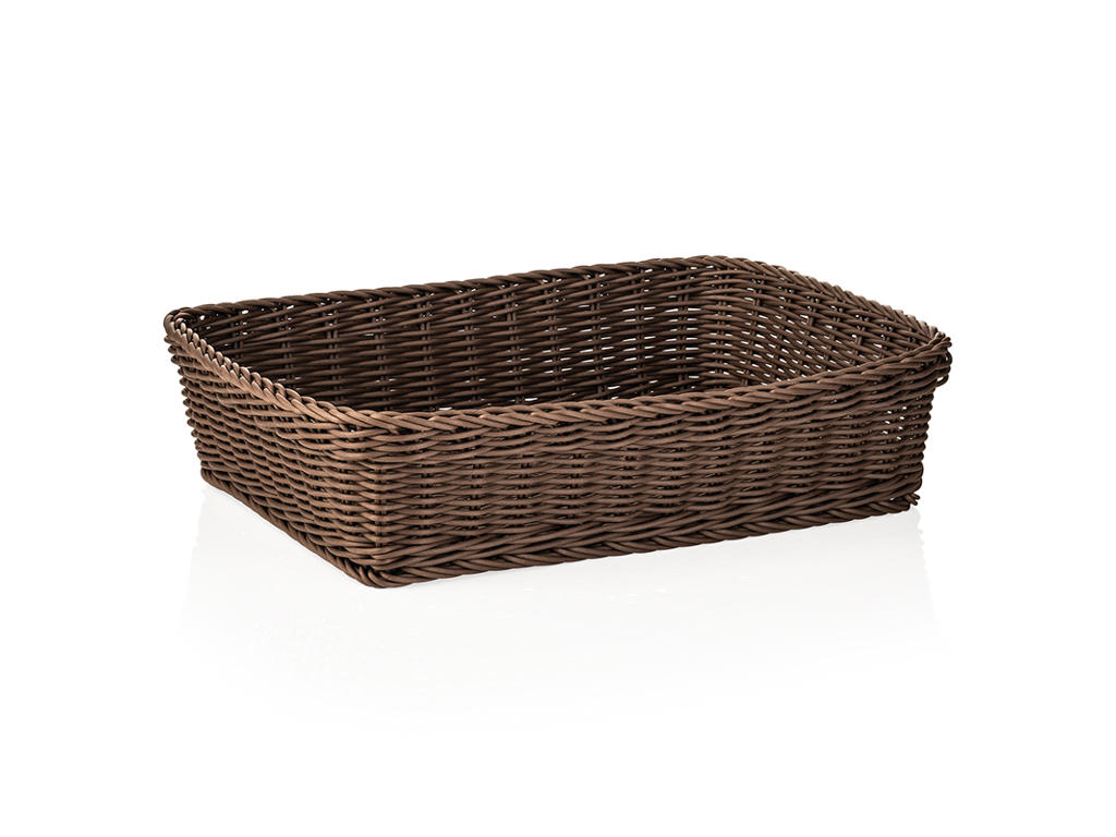 Bread Basket Brown 40x30x10 cm Weaver Pro