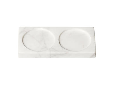 Tray with White Marble 15cm