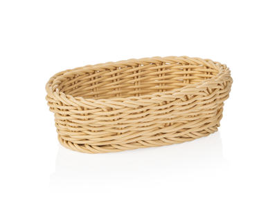 Bread Basket Light Beige 19x12x6 cm Weaver Pro