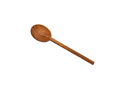 Round ladle 25 cm olive wood
