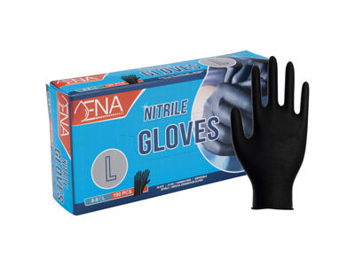 Disposable Glove Black L Nitrile 100 pcs.