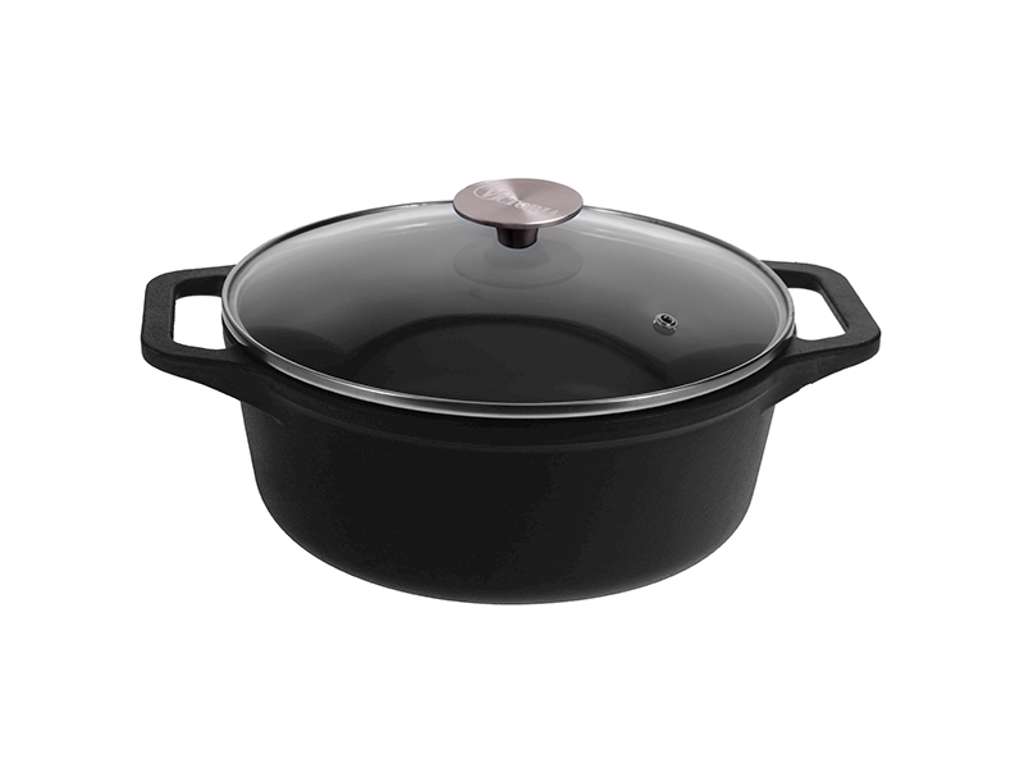 Pot 24 cm with glass lid