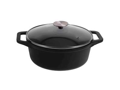 Pot 24 cm with glass lid