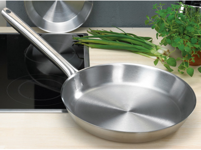 Frying pan stainless steel induction 32 cm