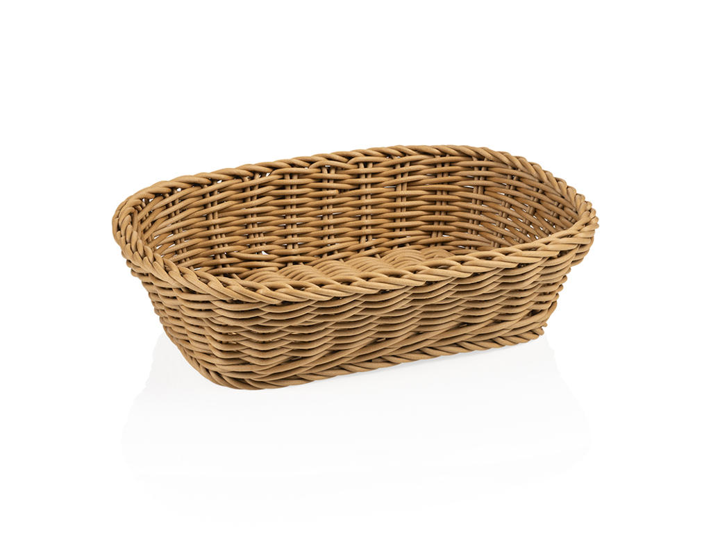 Bread Basket Beige 26.5x19x7 cm Weaver Pro