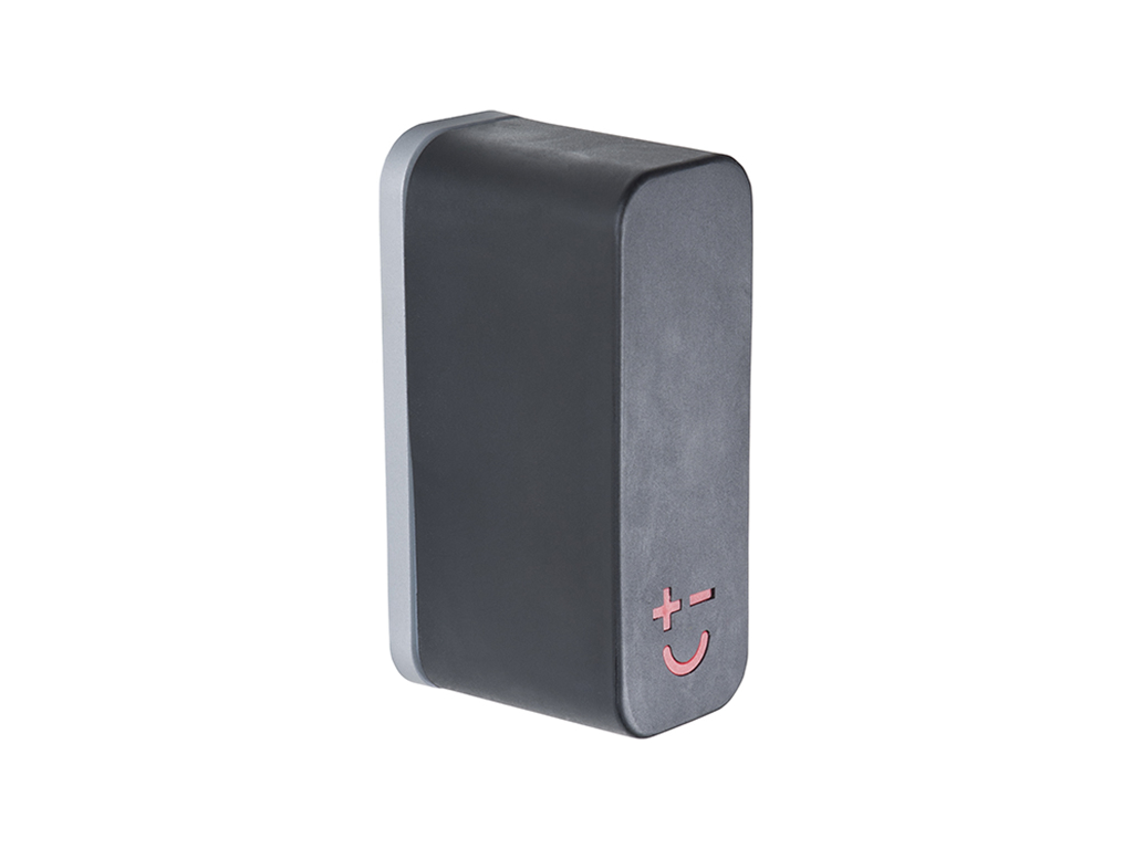 Knife magnet Smiley for 2 knives Black