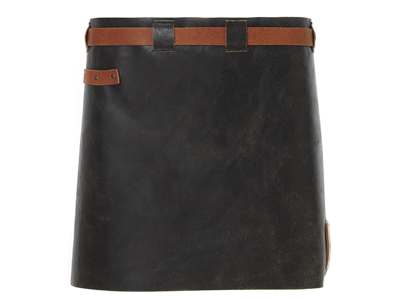 Waiter's Apron Black/Cognac Leather Ladies