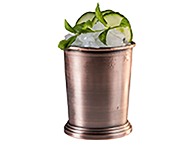 Mug without handle matte copper Ø8.5 cm 35 cl