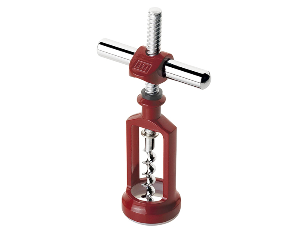 Wing corkscrew with screw handle red BOJ