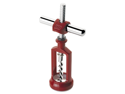 Wing corkscrew with screw handle red BOJ