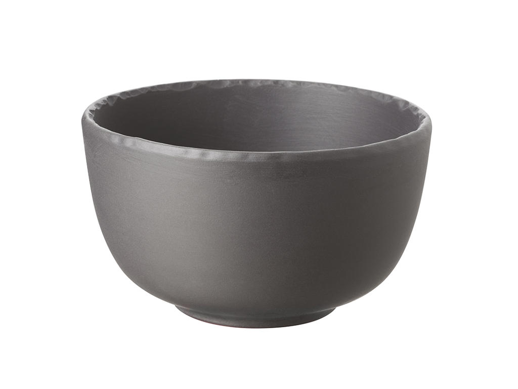 Bowl Ø14 cm Unglazed Black Basalt