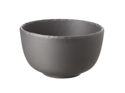 Bowl Ø14 cm Unglazed Black Basalt
