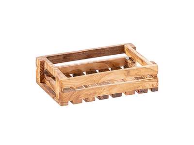 Wood tray 22x15x6cm Olive