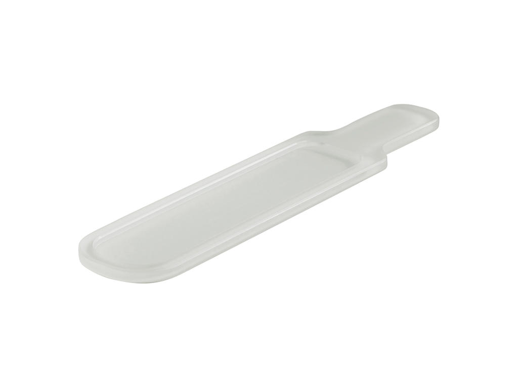 Serving board with handle 30x7 cm White Mealplak