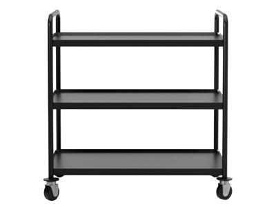 Rolling table 3 levels Black 86x53.5x96 cm