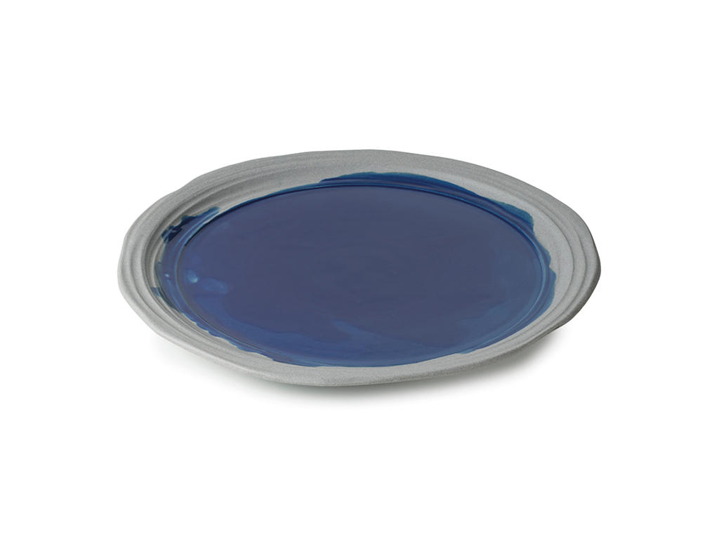 No.W Dinner Plate Ø 28 cm Blue/Gray